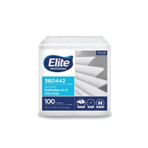 Servilleta Plus Una hoja doblada en 4
